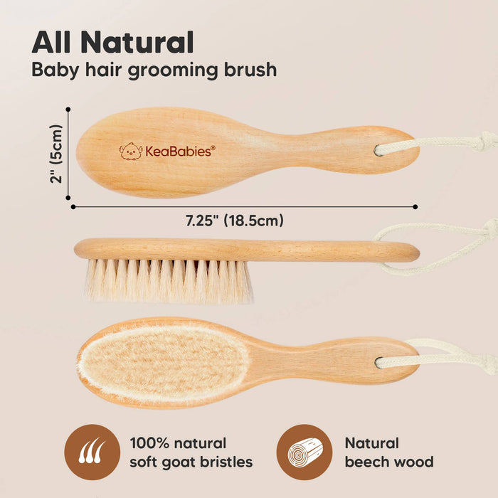 KeaBabies Baby Hair Brush