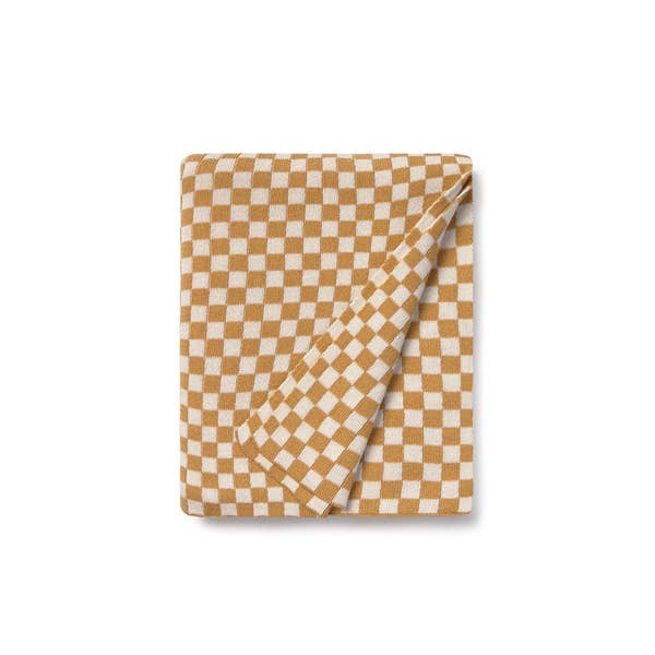 Lorena Canals Knitted Blanket - Tiles Honey