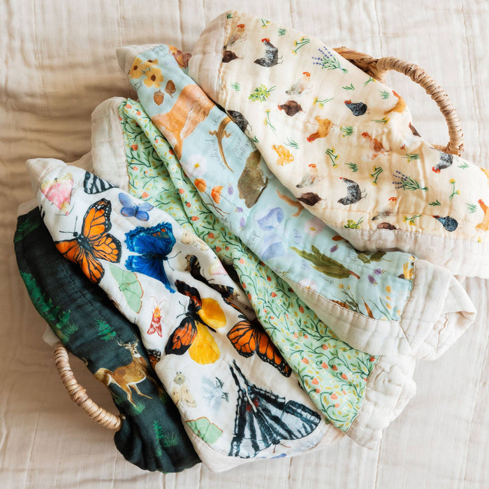 Flutter Friends Butterfly Baby Lovey Muslin Blanket