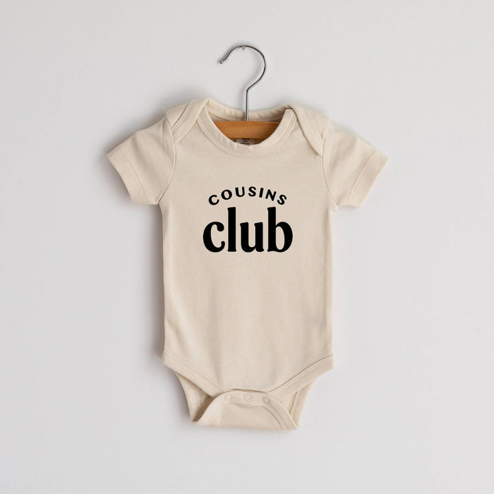 Gladfolk Organic Cousins Club Baby Bodysuit - Cream