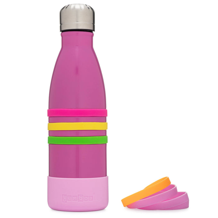 Yumbox Stainless Steel Triple Insulated Water Bottle 14 oz - Pink