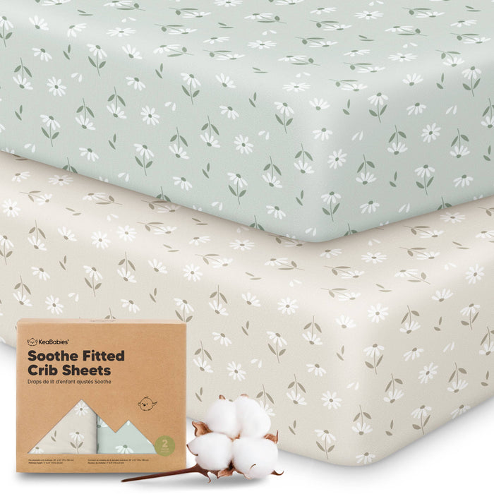 2-pack Organic Cotton Fitted Crib Sheet