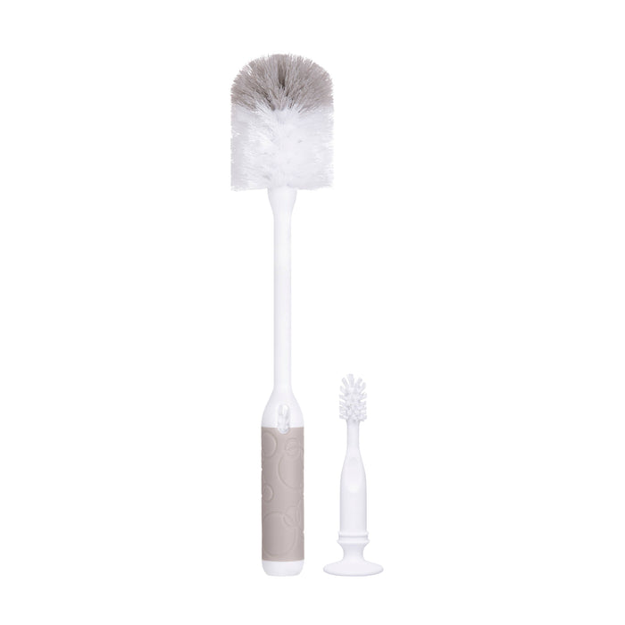Ubbi Taupe Baby Bottle Brush