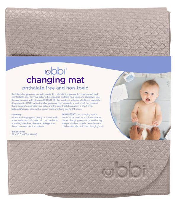 Ubbi Taupe On-the-Go Changing Mat