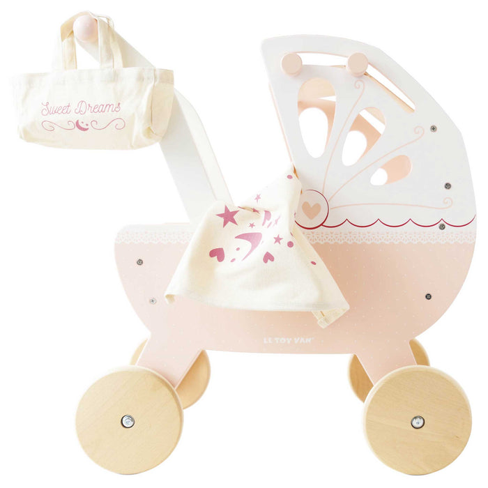 Le Toy Van Retro Wooden Doll Pram