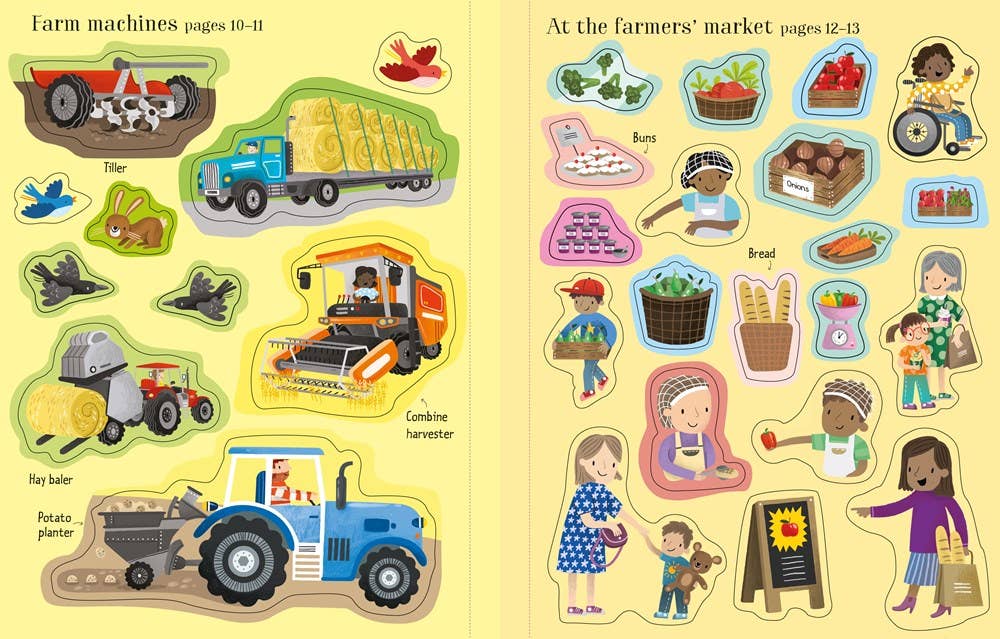 First Sticker Book Farm : Usborne