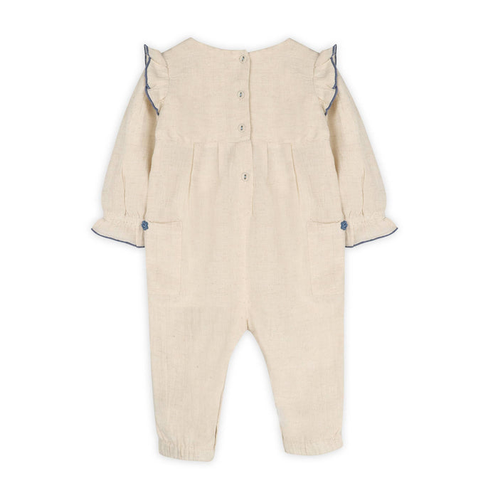 Viverano Organics Atrani Embroidered Baby Romper & Headband (Organic)
