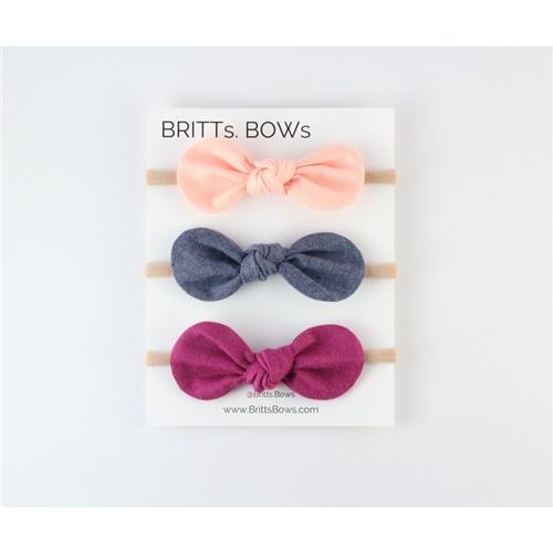 Britts Bows Round Knot Headbands 3-Pack