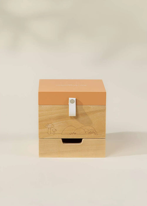 Coco Village Wooden Musical Souvenir Box - Nature