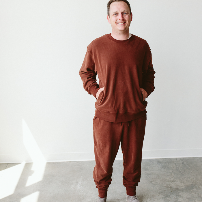 Adult Terry Sweatsuit Pant - Redwood