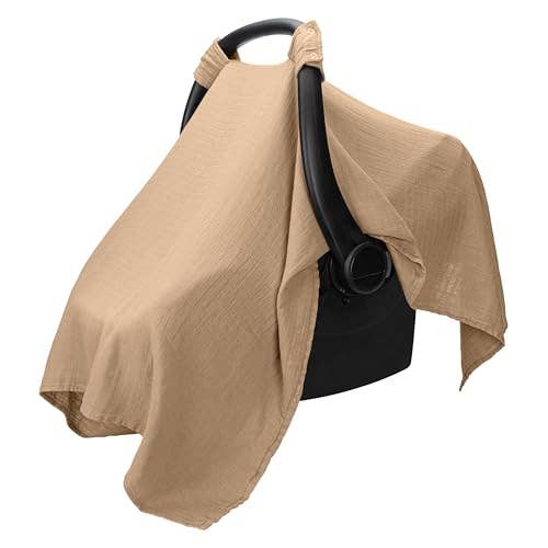 Baby Car Seat Cover, Large Car Seat Canopy by Comfy Cubs
