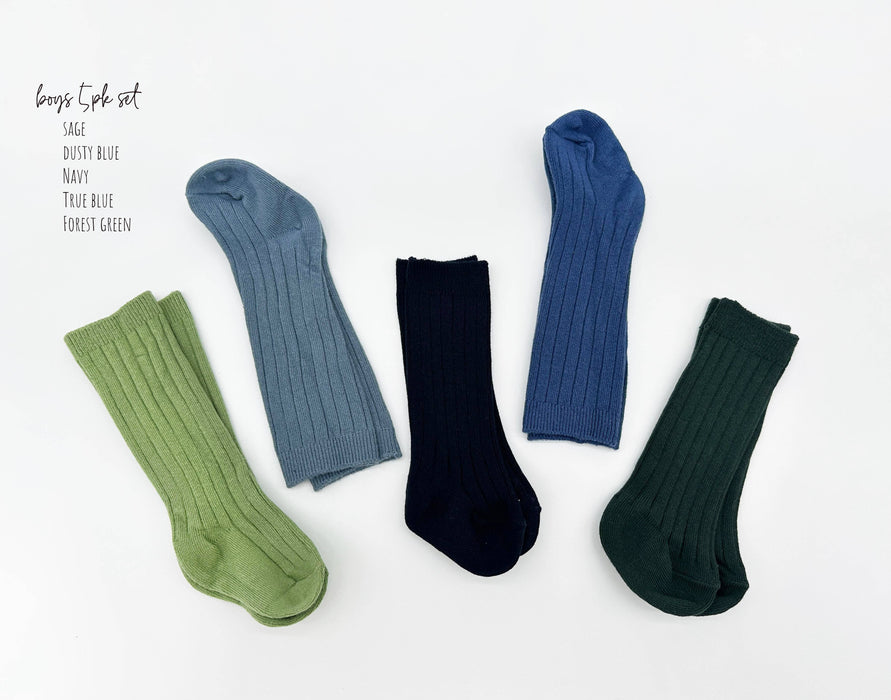 Ribbed Cotton Socks