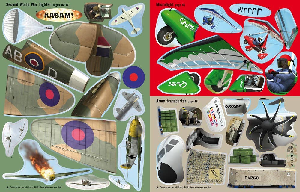 Build Your Own Planes Sticker Book : Usborne