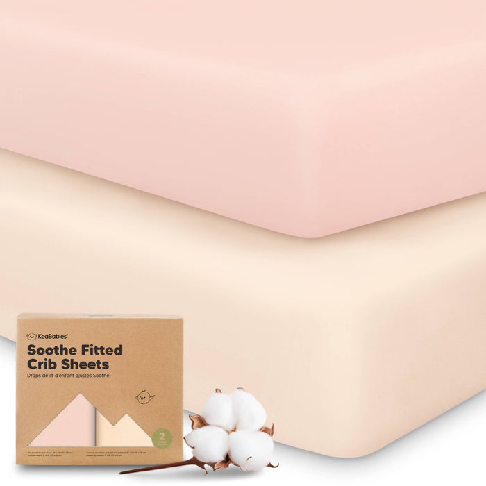 2-pack Organic Cotton Fitted Crib Sheet