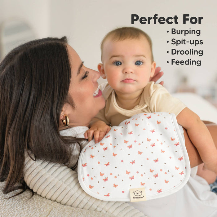 KeaBabies 5-Pack Urban Burp Cloths
