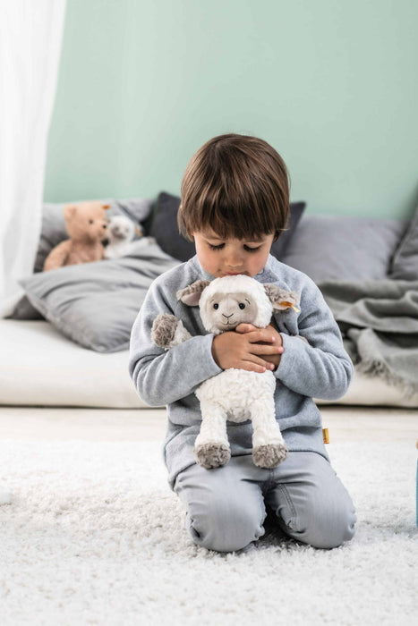Steiff Lita Lamb Plush Animal Toy, 12 Inches