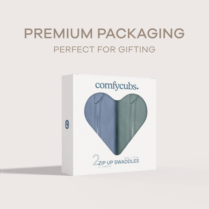 Easy Zipper Wrap 2 Pack Swaddle Blanket by Comfy Cubs