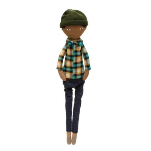 Creative Co-Op Cotton Blend Oversized Doll with Clothes