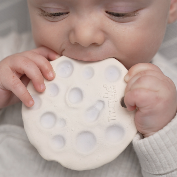 Moon Biscuit® Baby Teething Ring Space Themed Bathtime Toy