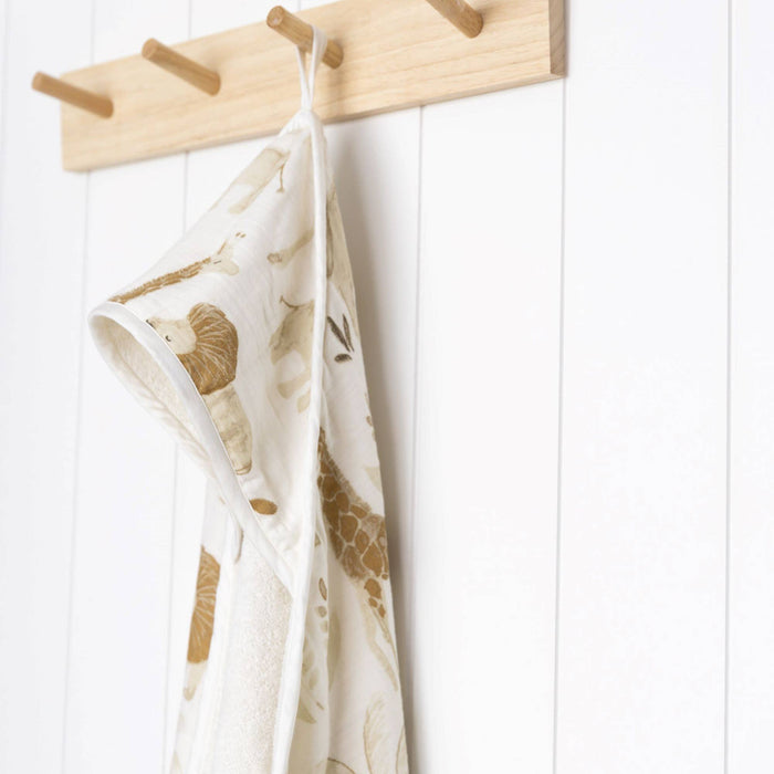 Kendi Baby Hooded Towel (Safari Animal)