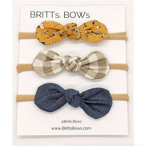 Britts Bows Round Knot Headbands 3-Pack