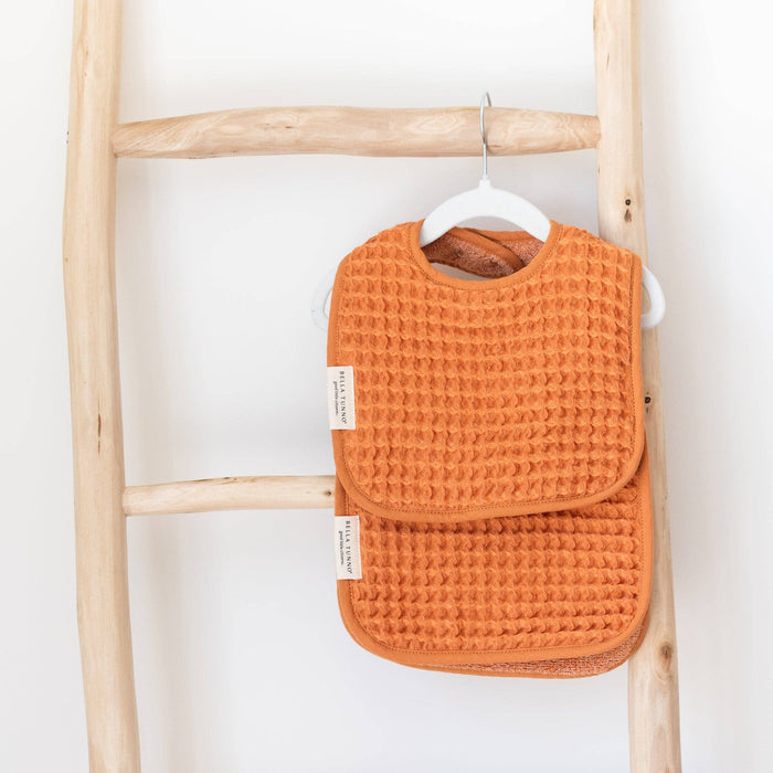 Reversible Bib + Burp Set Pumpkin