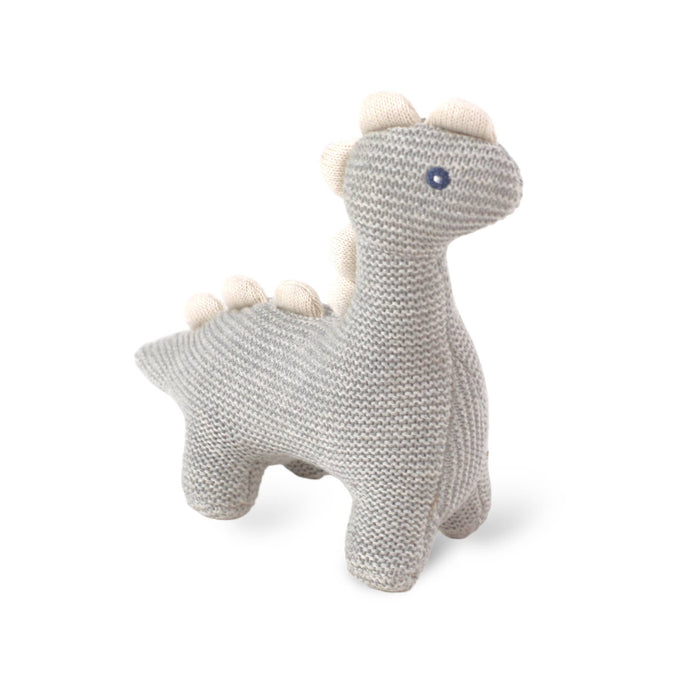 Dino Knit Stuffed Animal Soft Baby Toy (Organic Cotton)