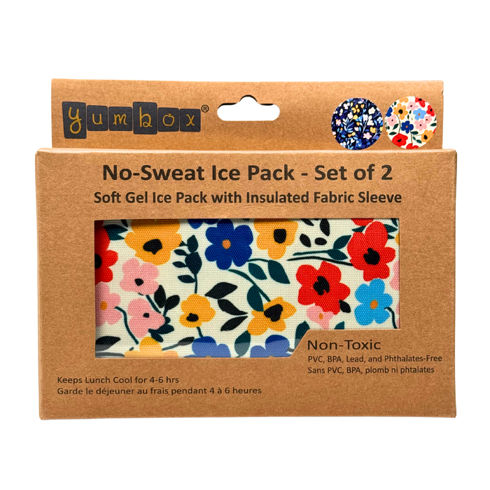 Gel Ice Packs in Fabric Sleeves 2-Pack - Floral Prints
