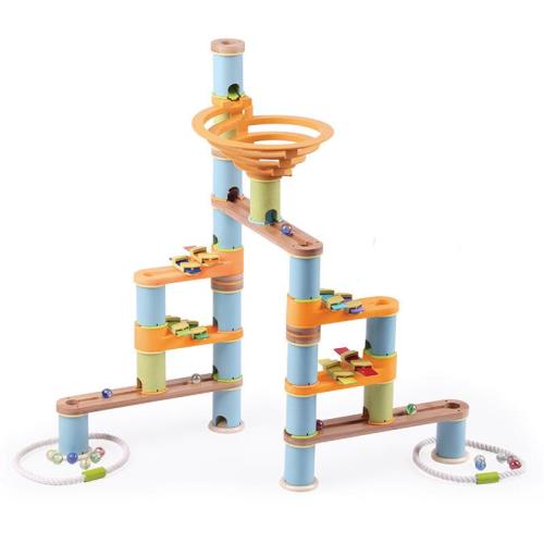 Fat Brain Toy Co. Bamboo Builder Marble Run