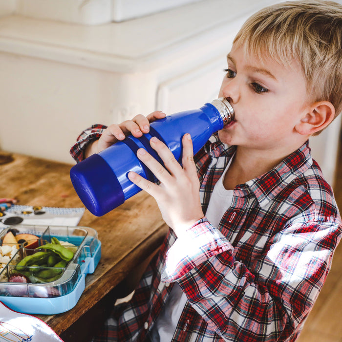 Yumbox Stainless Steel Kids Drink Bottle – 14oz - Blue