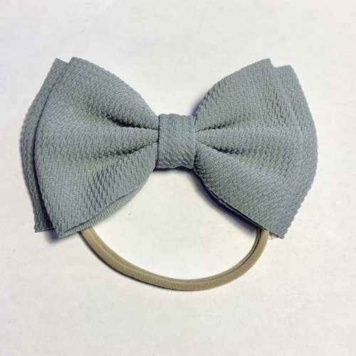 Sugar + Maple Skinny Headband with Big Bow