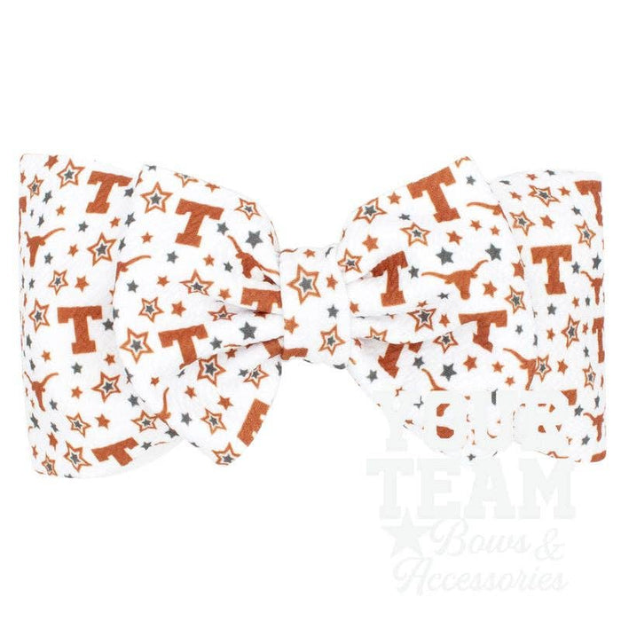 Soft Textured Logo Print University of Texas Baby Band
