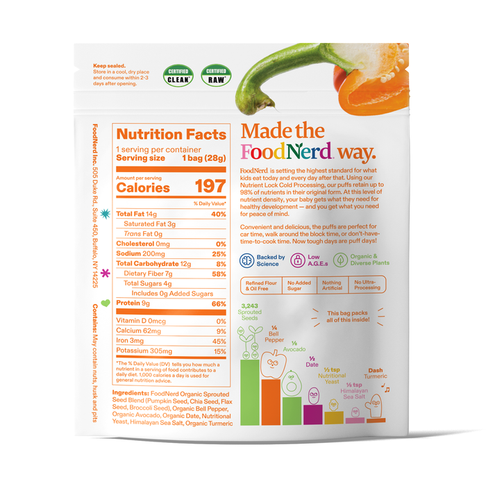 FoodNerd Orange Mega Puffs