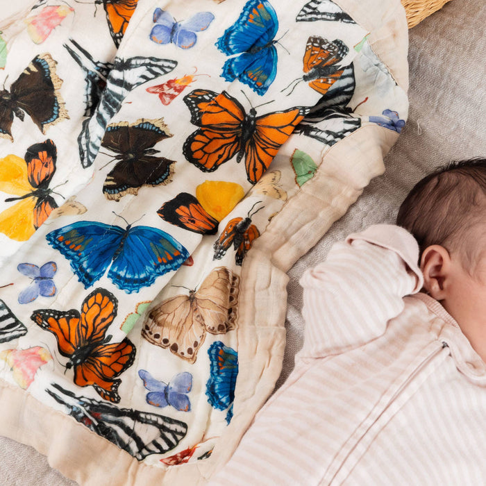Flutter Friends Butterfly Baby Lovey Muslin Blanket