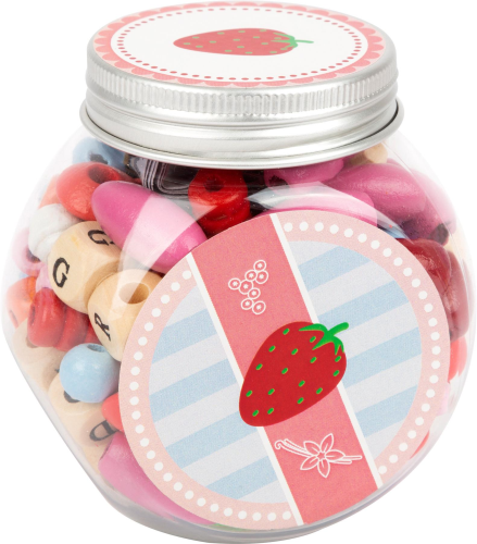 Small Foot Wooden Threading Beads Sweets Jar "Candy"