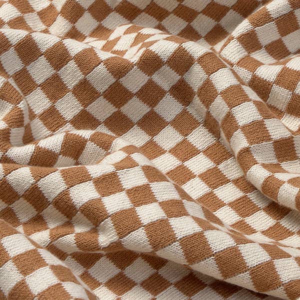 Lorena Canals Knitted Blanket - Tiles Toffee