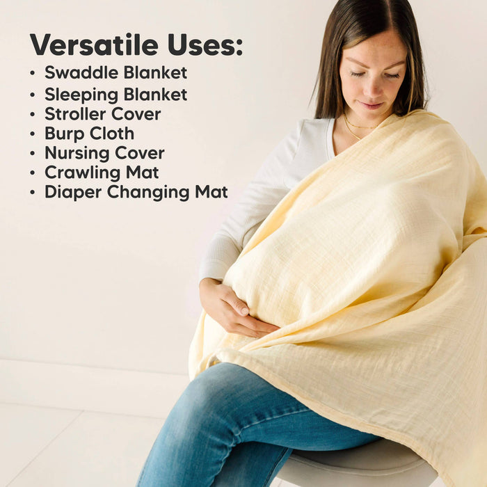 KeaBabies Lumi Muslin Swaddle Blankets