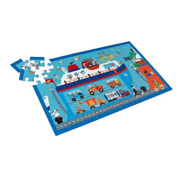 Scratch Europe 60 Piece Ferry Boat Puzzle