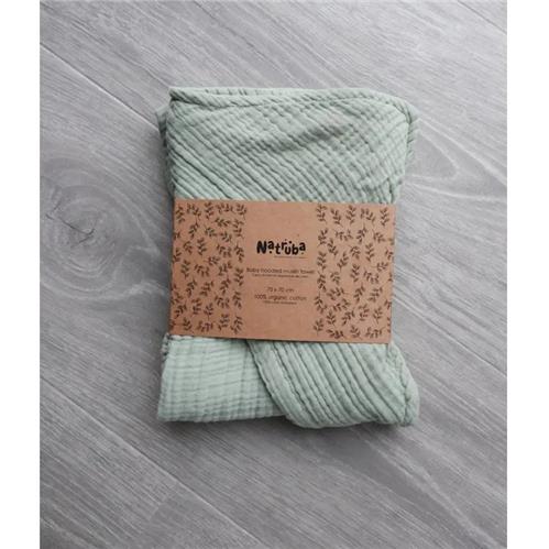 Natruba Muslin Baby Hooded Bathtowel