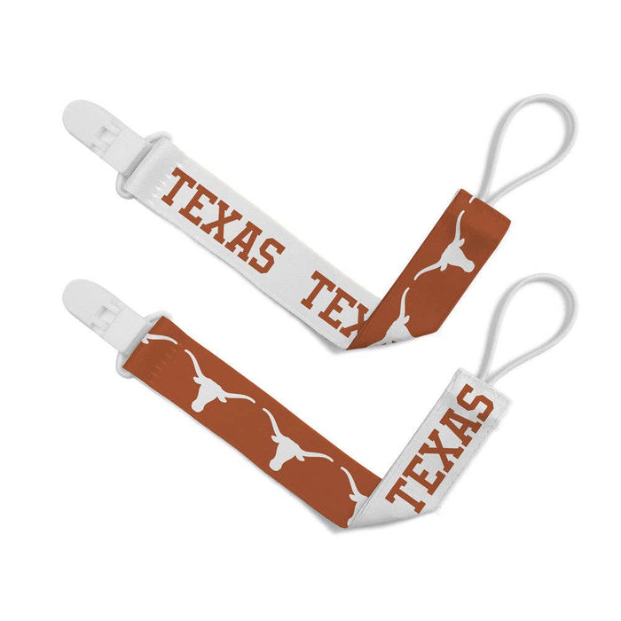 Texas Longhorns - Pacifier Clip 2-Pack