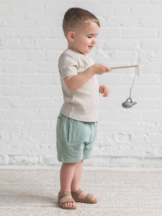 Colored Organics Baby & Kids Chris French Terry Shorts - Jade