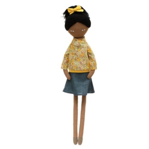 Creative Co-Op Cotton Blend Oversized Doll with Clothes