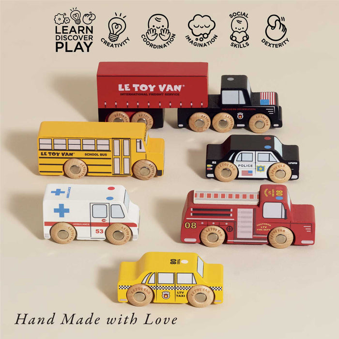 Le Toy Van American Wooden Car Set