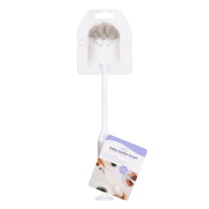 Ubbi Taupe Baby Bottle Brush