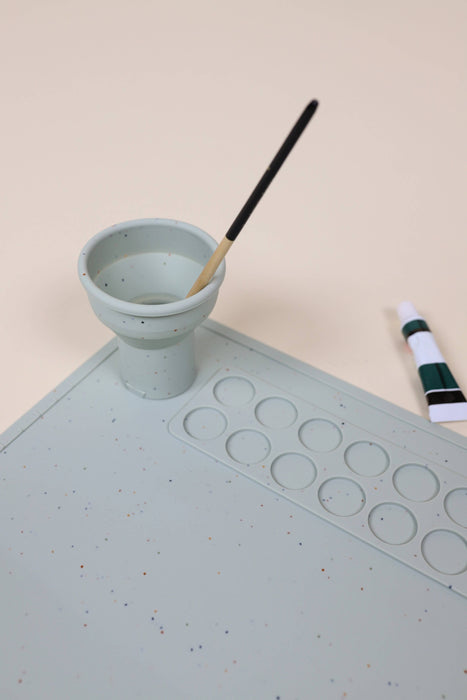 Coco Village Art & Painting Silicone Placemat - Seafoam