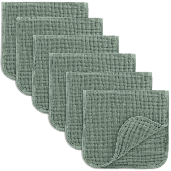 Baby Burp Cloths - 100% Muslin Cotton by Comfy Cubs