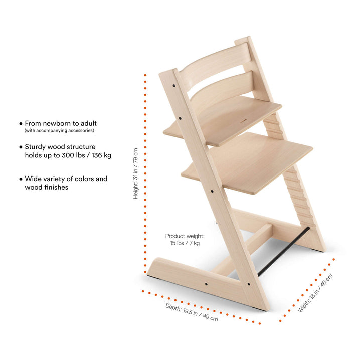 Stokke Tripp Trapp High Chair V2 and Cushion with Stokke Tray - Complete Set