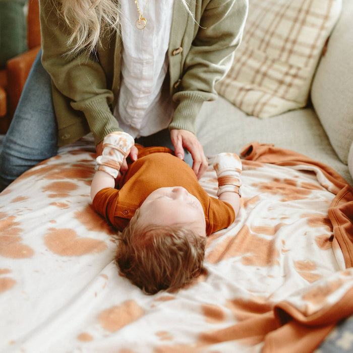 Viscose Organic Cotton Cozy Blanket - Red Rocks