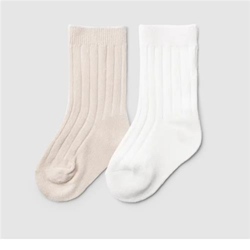 goumikids 2pk Organic Cotton Knee High High Socks (Neutral)