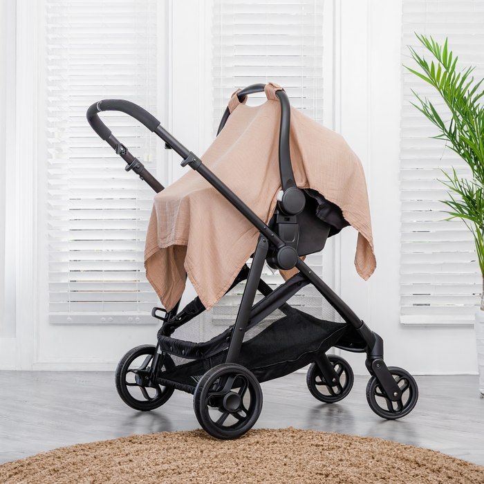 Baby Car Seat Cover, Large Car Seat Canopy by Comfy Cubs